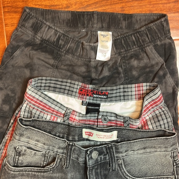 Levis Checkered Flag Osh Kosh Distortion Short 3 Piece Lot - Picture 4 of 8